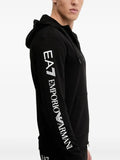 Ea7 Emporio Armani logo-detail zip-up hoodie
