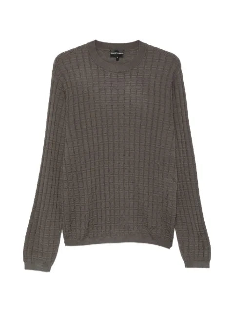 Emporio Armani textured-knit sweater