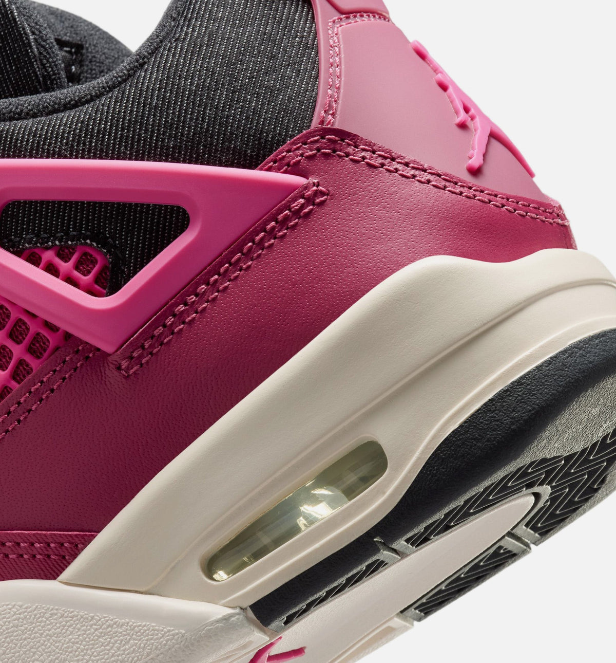 Air Jordan 4 Retro She's A Star Grade School Lifestyle Shoes - Beet Red/Desert Pink/Off Noir/Chalk