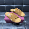 Bally Cross-Strap Slide Sandals