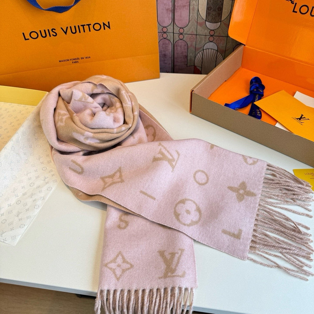 Louis Vuitton Reversible Monogram Wool Scarf