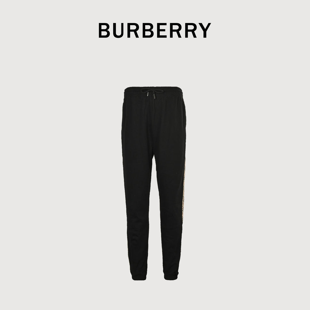 Burberry BBR Side Diamond Check Tape Track Pants